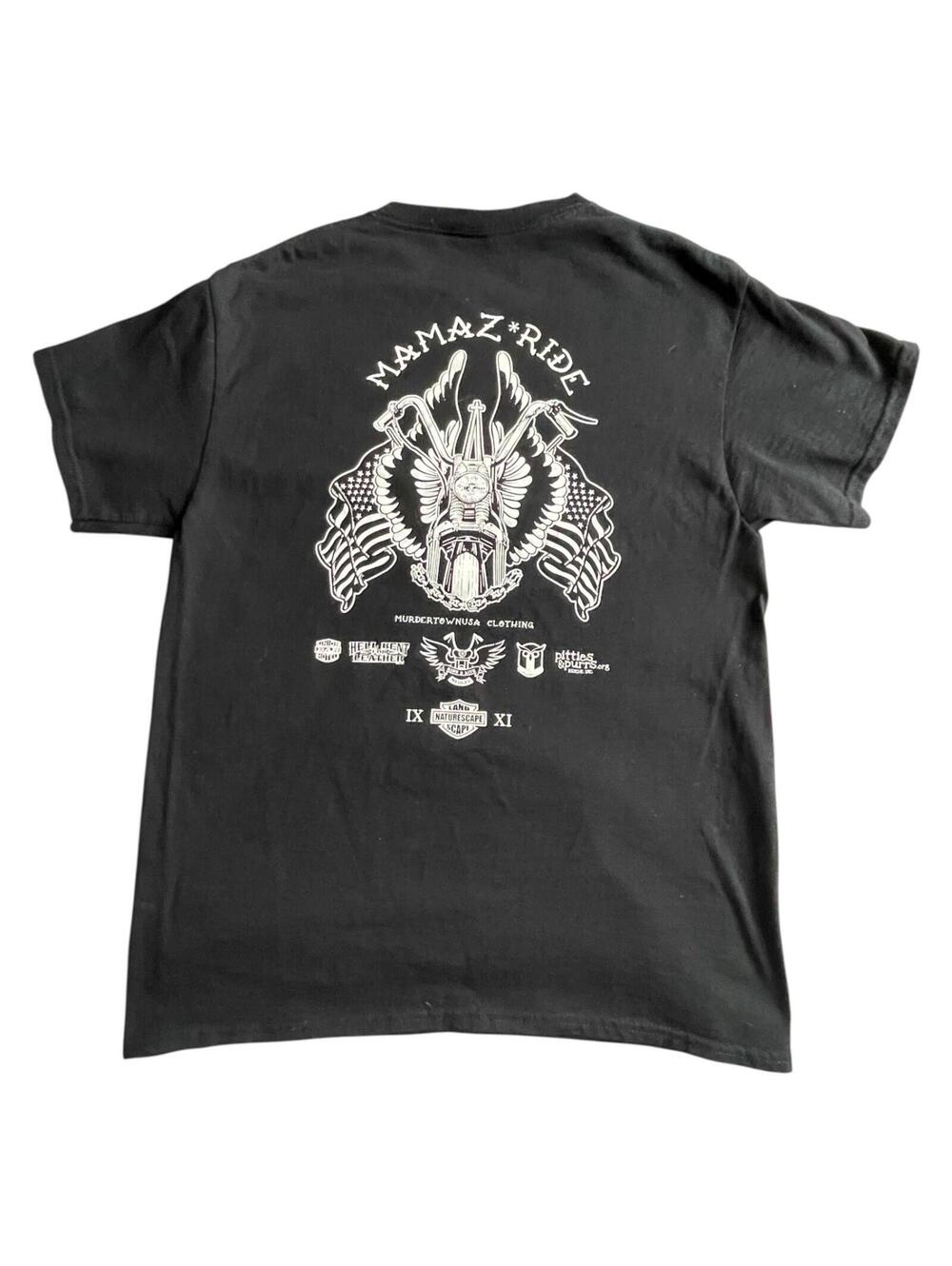 Murdertownusa Mama'z Ride Motorcycle T Shirt Mens M Black
